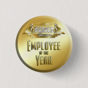 Employee of the Year Pinback Button