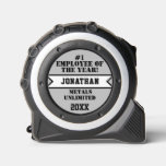 Employee of the Year Silver Black Any Occupation Tape Measure