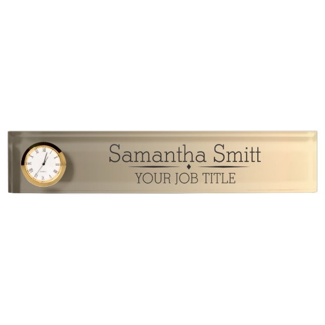 employee, office, co-worker, title, position desk name plate (Front)