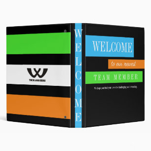 Employee orientation onboarding training welcome 3 ring binder