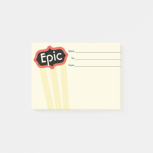 Employee peer recognition epic kudos customized post_it notes