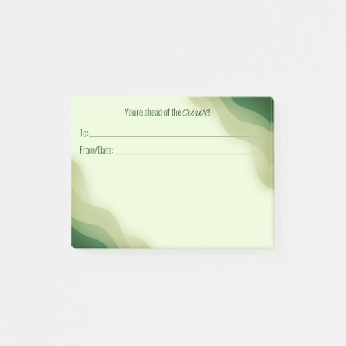 Employee peer recognition kudos customized post_it notes