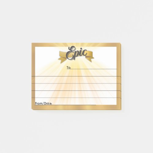 Employee peer recognition kudos customized post_it notes