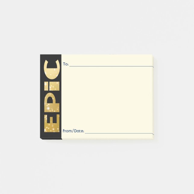 Employee peer recognition kudos customized post-it post-it notes (Front)