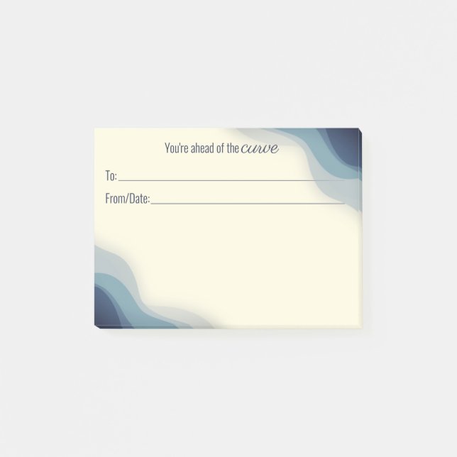 Employee peer recognition kudos customized post-it post-it notes (Front)