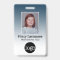 Employee - Photo, Bar Code, Logo, Name Gradient