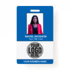 Employee Photo Barcode Logo Business Name Company