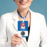 Employee Photo Barcode Logo Business Name Company  Badge