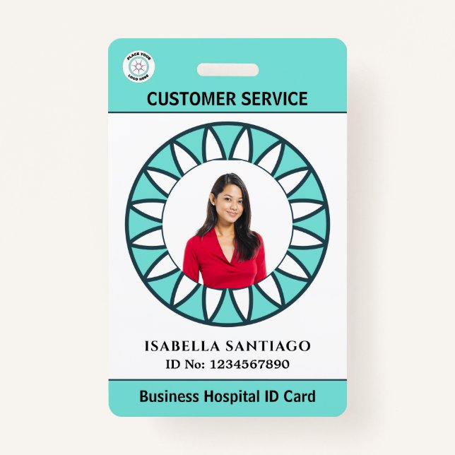 Employee Photo Business Hospital ID Card Custom Badge (Front)