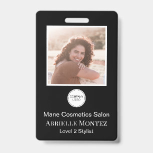 Employee Photo Company Logo Name Badge