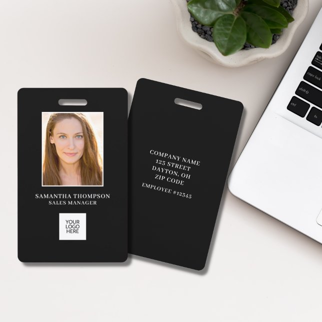 Employee Photo ID Company Logo Badge (Creator Uploaded)