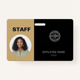 Employee Photo ID Company Logo Staff Badge