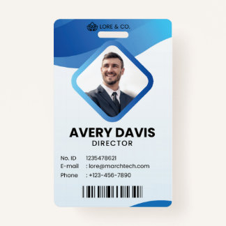 Employee Photo ID Company Security Badge