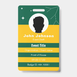 Employee photo id company security badge