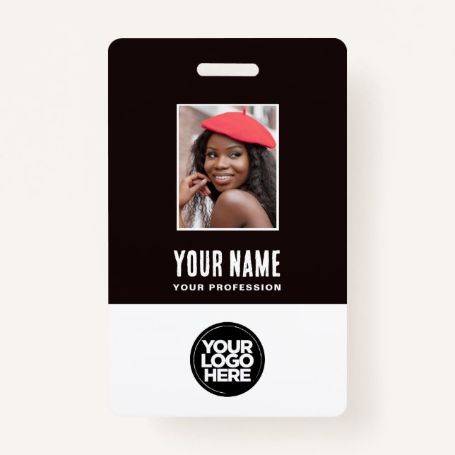 Employee Photo ID Company Security Badge (Front)