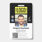 Employee Photo ID QR Code Black