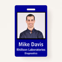 Employee Photo ID with custom details