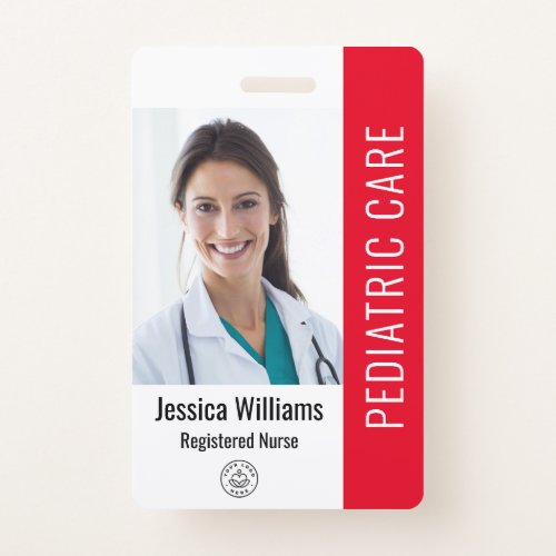 Employee Photo ID With Custom Details  Badge