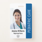 Employee Photo ID With Custom Details Badge | Zazzle