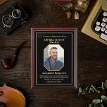 Employee Photo Logo Gold Personalize   Award Plaque<br><div class="desc">Employee Photo Logo Gold Awards Personalize Plaque is great to award your employees and volunteers at your company or organization. Replace with your information,  logo or symbol and photo.  Great to use for Award's ceremonies during the year.</div>