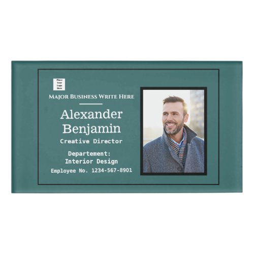 Employee Photo Logo Name ID Identification Card Name Tag