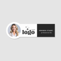 Employee Photo Magnetic Business Name Tag Badges