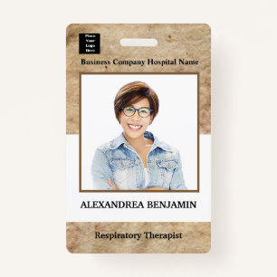 Employee Photo Medical ID Card Logo Personalized Badge