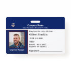 Employee Photo Name Business Logo Custom