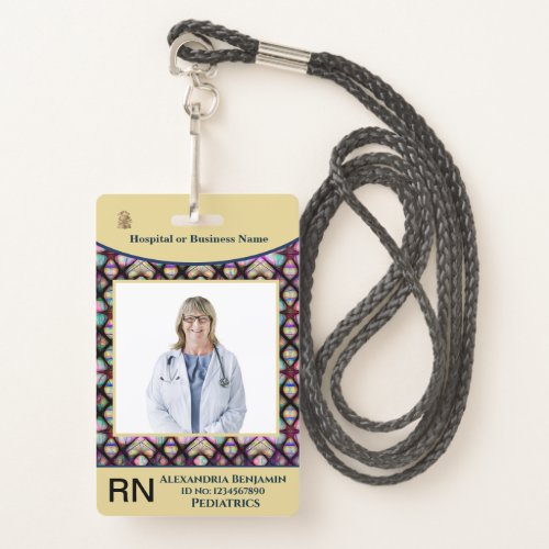 Employee Photo Name Hospital Logo Custom Badge