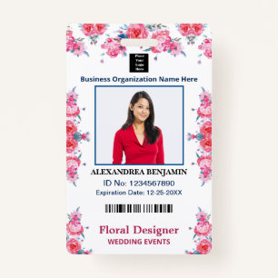 Employee Photo Name ID Card Custom Badge