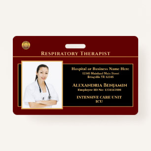 Employee Photo Name Logo Hospital Personalize Badge