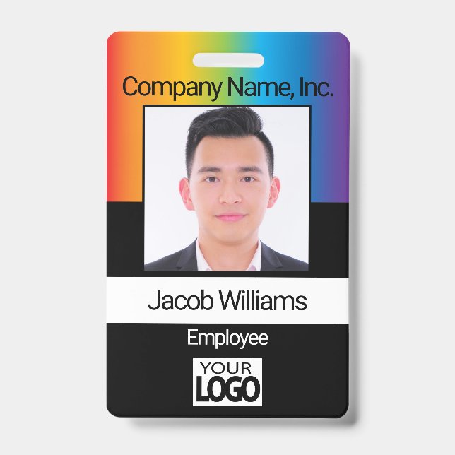 Employee Photo - Rainbow Badge (Front)