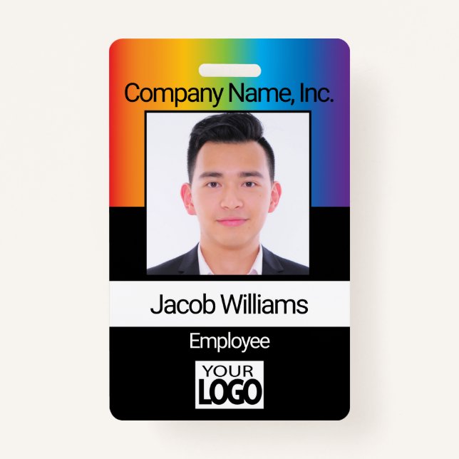 Employee Photo - Rainbow Badge (Front)