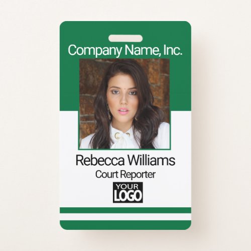 Employee Picture Badge _ Green