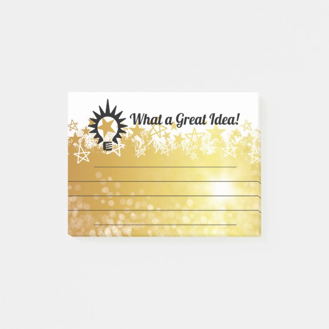 Employee post-it recognition award great idea notes (Front)