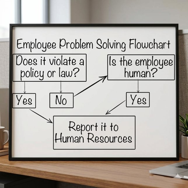 Employee Problem Solver Human Resource Flow Chart (Creator Uploaded)