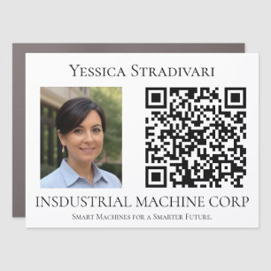 Employee QR code Seller Advertising Car Magnet