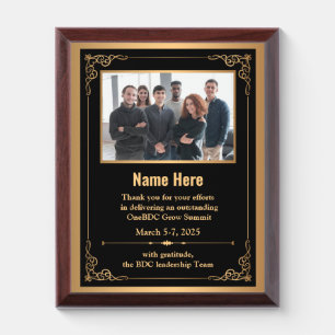 Employee Recognition Award Custom Appreciation Plaque