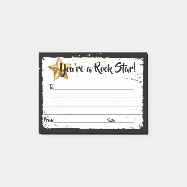 Employee recognition award great job notes (Front)