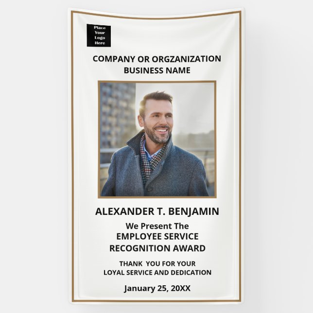 Employee Recognition Awards Logo Personalize Banner (Vertical)