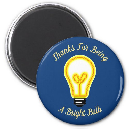 Employee Recognition Bright Light Bulb Thank You Magnet
