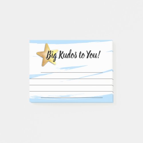 Employee recognition post_it award big kudos post_it notes