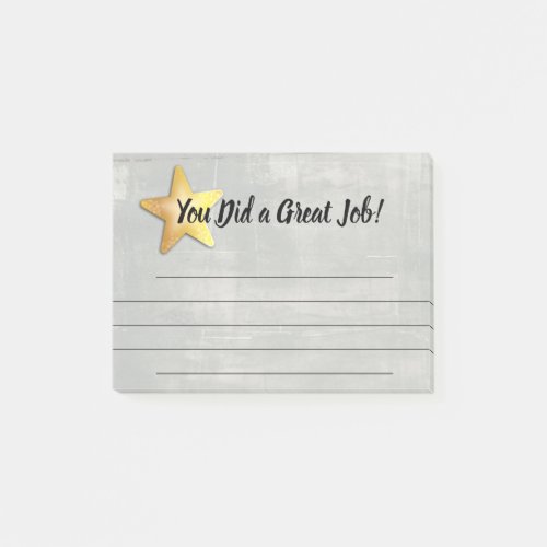 Employee recognition post_it award great job post_it notes