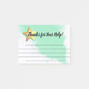 Employee recognition post-it award thank you notes