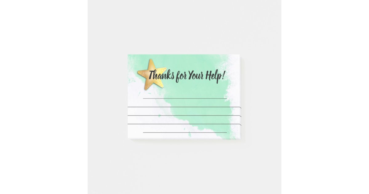 Employee Recognition Post It Award Thank You Post It Notes Zazzle