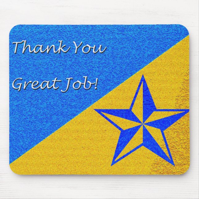 Employee Recognition Star Mouse Pad (Front)