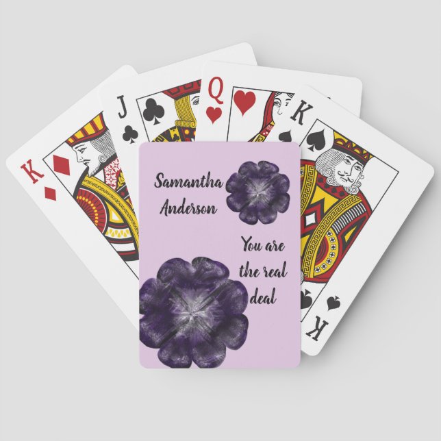 Employee Recognition Workplace Morale Appreciation Poker Cards (Back)