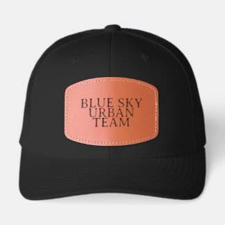Employee Staff Business Logo Leather Patch Hat