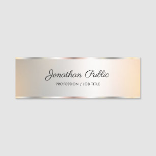 Employee Staff Crew Team Member Typography Script Name Tag