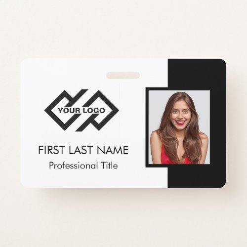 Employee Staff ID  Teal Logo Photo ID Badge